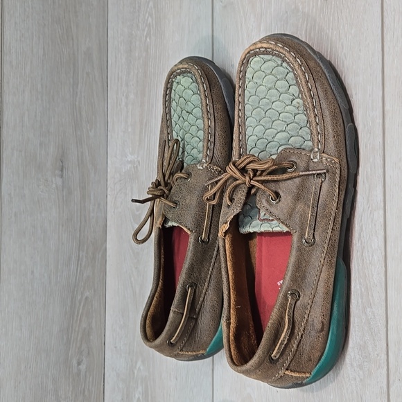 Twisted X Women Loafers with Textured Design Moc Flats Shoes Sz 9M - Picture 2 of 11